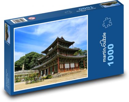 Budhizmus - chrám, náboženstvo - Puzzle 1000 dielikov, rozmer 60x46 cm