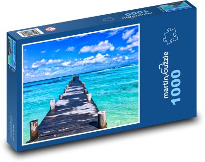 Mexiko - oceán, molo - Puzzle 1000 dílků, rozměr 60x46 cm