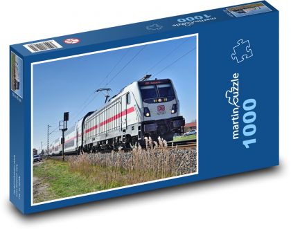 Elektrická lokomotiva - vlak - Puzzle 1000 dílků, rozměr 60x46 cm
