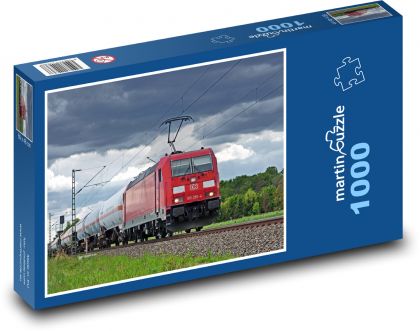 Freight train - tank wagons - Puzzle 1000 pieces, size 60x46 cm 