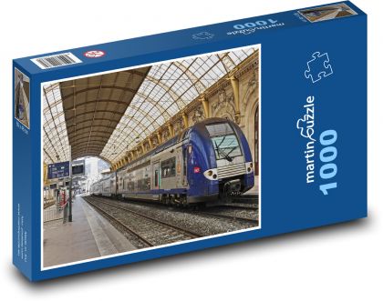 Bahnhofshalle - Zug - Puzzle - 1000 Teile