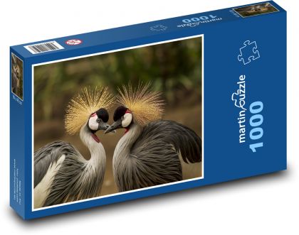 Crane - bird, pair - Puzzle 1000 pieces, size 60x46 cm 