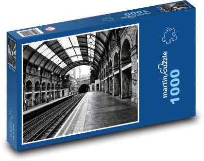 Stanica metro - Londýn, tunel - Puzzle 1000 dielikov, rozmer 60x46 cm