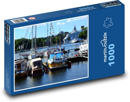 Ships - port, Sweden - Puzzle 1000 pieces, size 60x46 cm 