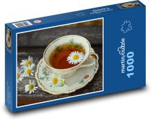 Cup - porcelain, tea Puzzle 1000 pieces - 60 x 46 cm 