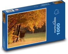 Podzimní les - stromy, listí Puzzle 1000 dílků - 60 x 46 cm