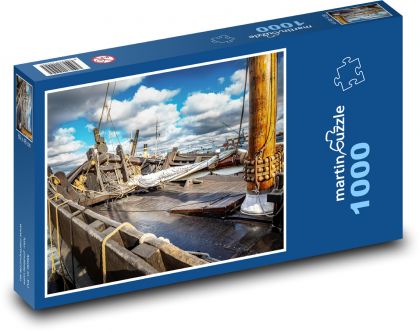 Loď - more, doprava - Puzzle 1000 dielikov, rozmer 60x46 cm