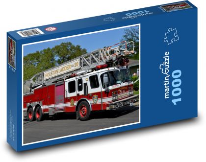 Wóz strażacki - Strażacy, Teksas - Puzzle 1000 elementów, rozmiar 60x46 cm