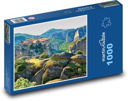 Klášter - kopce, skály - puzzle 1000 dílků