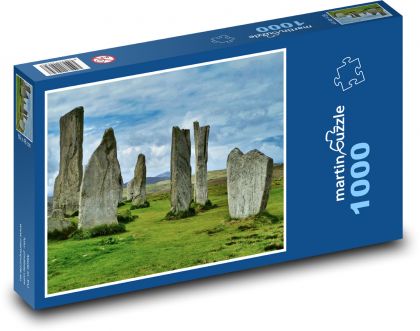 Stojící kameny - historické místo, příroda - Puzzle 1000 dílků, rozměr 60x46 cm