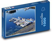 Boote - Pier, Liegeplatz Puzzle 1000 Teile - 60 x 46 cm