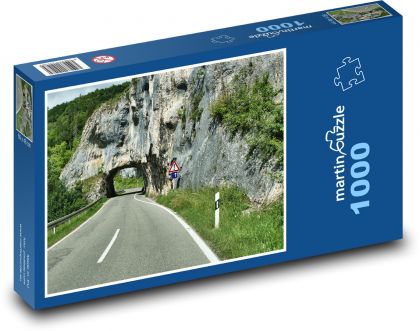 Tunnel - road, nature - Puzzle 1000 pieces, size 60x46 cm 