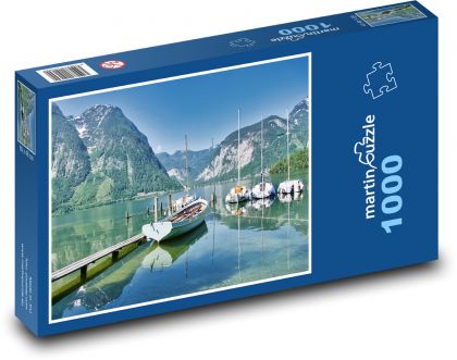 Boote - Berge, See - Puzzle - 1000 Teile