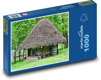 Vidiecka chata - chalupa, príroda - Puzzle 1000 dielikov, rozmer 60x46 cm