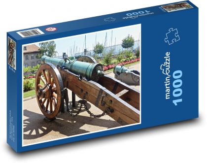 Delo - vojnová pištoľ, historický - Puzzle 1000 dielikov, rozmer 60x46 cm