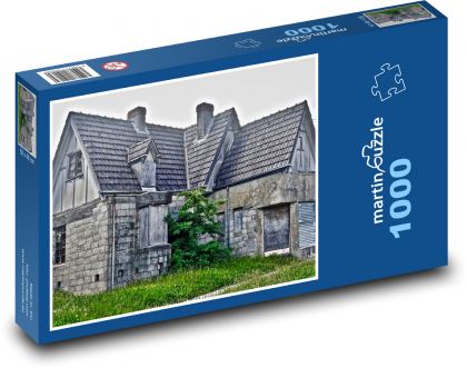 Opuszczony dom - ruina, historyczna - Puzzle 1000 elementów, rozmiar 60x46 cm