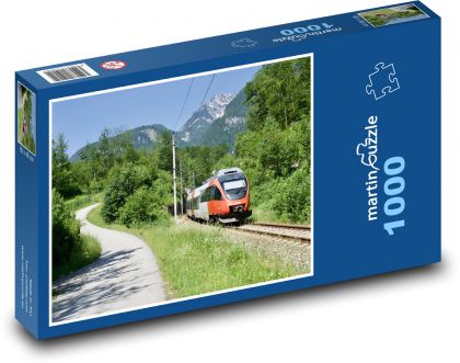 Zug - Berge, Eisenbahn - Puzzle - 1000 Teile