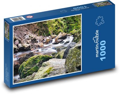 Príroda - les, voda - Puzzle 1000 dielikov, rozmer 60x46 cm