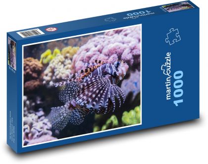 Perutýn - akvarium, ryba - Puzzle 1000 dílků, rozměr 60x46 cm