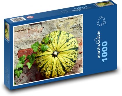 Dýně - břečťan, podzim - Puzzle 1000 dílků, rozměr 60x46 cm