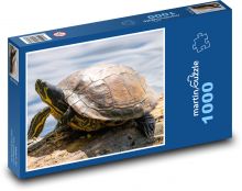 Želva - jezero, voda Puzzle 1000 dílků - 60 x 46 cm