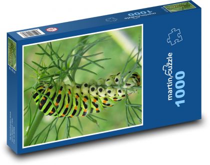 Housenka - motýl, příroda - Puzzle 1000 dílků, rozměr 60x46 cm