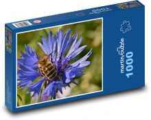 Blue snail - bee, honey Puzzle 1000 pieces - 60 x 46 cm 