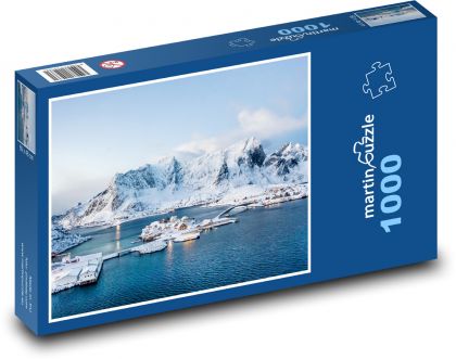 Nórsko - Lofoty, ľad - Puzzle 1000 dielikov, rozmer 60x46 cm