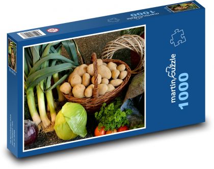 Warzywa - zbiory, ziemniaki - Puzzle 1000 elementów, rozmiar 60x46 cm