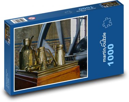 Steam engine - energy, metal - Puzzle 1000 pieces, size 60x46 cm 