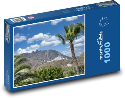 Hora - palmy, Španělsko - puzzle 1000 dílků