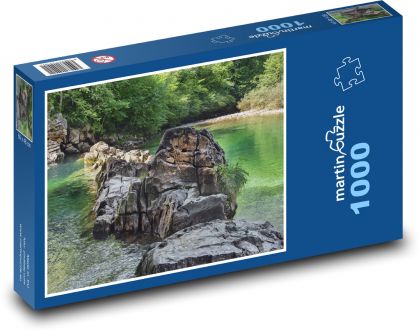 Lake - stones, river - Puzzle 1000 pieces, size 60x46 cm 