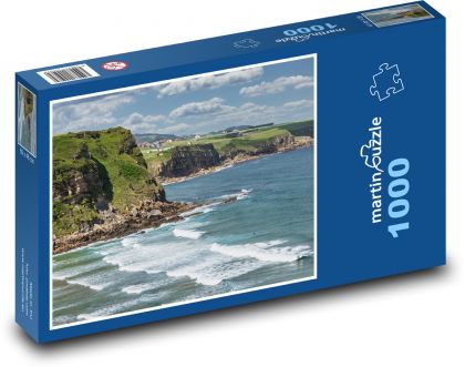 Moře - vlny, pláž - Puzzle 1000 dílků, rozměr 60x46 cm
