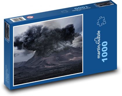 Vulkan - Rauch, Berg - Puzzle - 1000 Teile