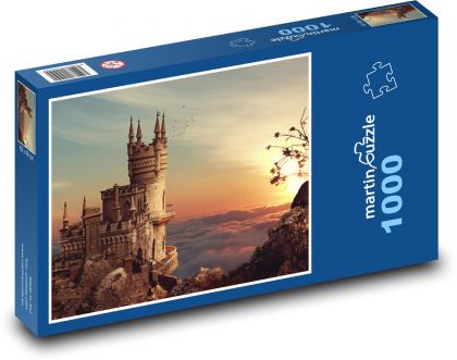 Sunset - castle, towers - Puzzle 1000 pieces, size 60x46 cm 