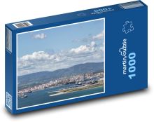 Přístav - průmysl, moře Puzzle 1000 - 60x46 cm