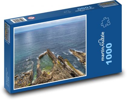 Rocks by the sea - ocean, water - Puzzle 1000 pieces, size 60x46 cm 