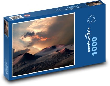 Volcanoes - crater, sunset - Puzzle 1000 pieces, size 60x46 cm 