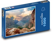 Skały - wspinaczka skałkowa, przyroda Puzzle 1000 elementów - 60x46 cm