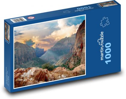 Skały - wspinaczka skałkowa, przyroda - Puzzle 1000 elementów, rozmiar 60x46 cm