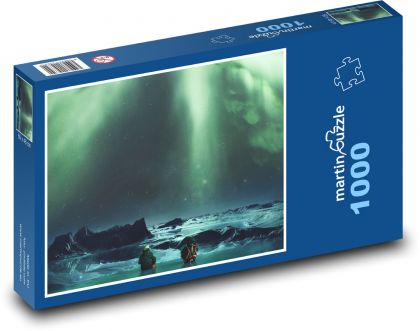 Nordlichter - Eis, Winter - Puzzle - 1000 Teile