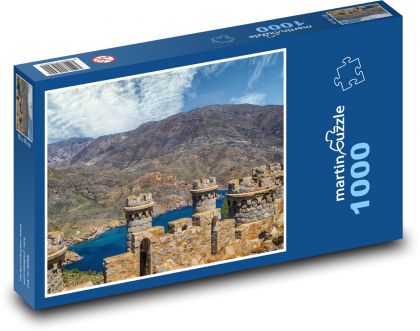 Bateria de Castillitos - Španělsko, hrad  - Puzzle 1000 dílků, rozměr 60x46 cm