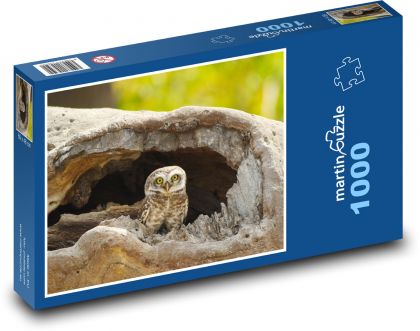 ptak, dziupla - Puzzle 1000 elementów, rozmiar 60x46 cm