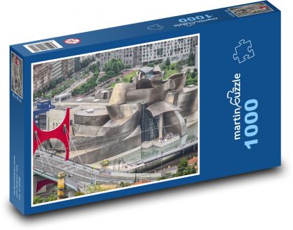 Muzeum Guggenheima - Bilbao, Hiszpania - Puzzle 1000 elementów, rozmiar 60x46 cm