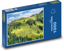 Krajina - hora, les Puzzle 1000 dielikov - 60 x 46 cm 