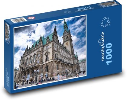 Nemecko - Hamburg, radnica - Puzzle 1000 dielikov, rozmer 60x46 cm