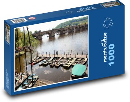 Praha - Karlov most - Puzzle 1000 dielikov, rozmer 60x46 cm