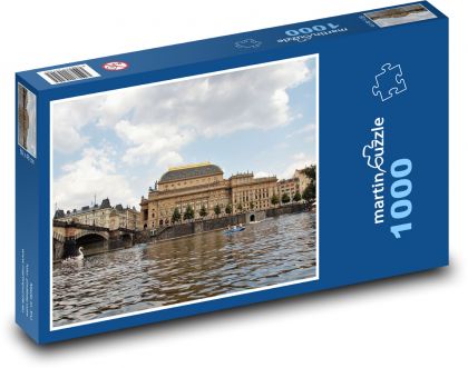 Prague - National Theatre - Puzzle 1000 pieces, size 60x46 cm 