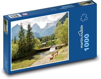 Alpy - národný park - Puzzle 1000 dielikov, rozmer 60x46 cm