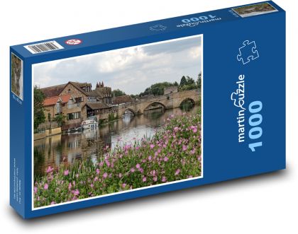 Cambridgeshire - řeka - Puzzle 1000 dílků, rozměr 60x46 cm